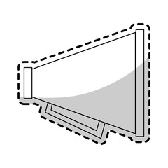 portable loudspeaker megaphone icon image vector illustration design 