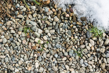 Gravel, pebbles and dirt texture