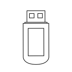 usb drive icon image vector illustration design 