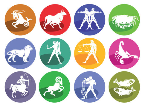 Astrologie Horoskop, icon set