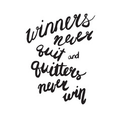 Motivational quote - isolated on white background