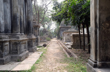 Kolkata Park Street Cemetery, inaugurated 1767 in Kolkata, India.