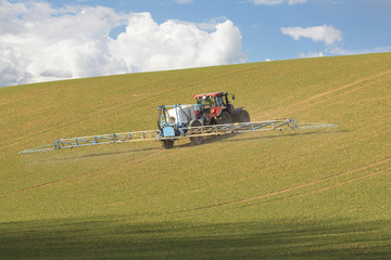 Spring chemical treatment of cereals