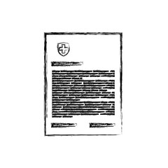 Fototapeta premium Medical report document icon vector illustration graphic design