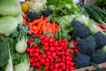 Fresh Spring Vegetable Market