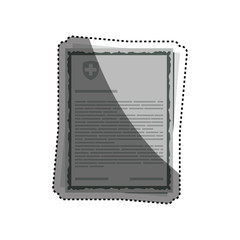 Medical report document icon vector illustration graphic design