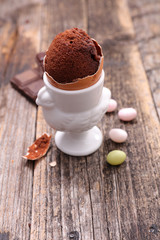 chocolate dessert for easter holiday