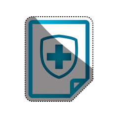 Medical report document icon vector illustration graphic design