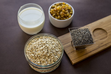 breakfast, oat flakes