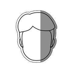Man faceless head icon vector illustration graphic design