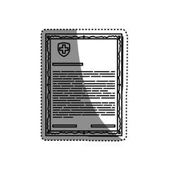 Medical report document icon vector illustration graphic design