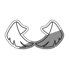 Pair of wings icon vector illustration graphic design