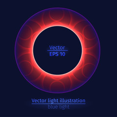 Light design round element accent mesh form particle read