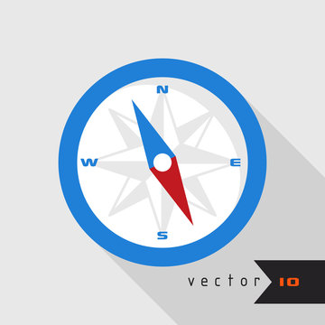 Compass vector illustration logo travel symbol icon