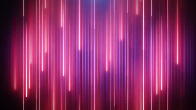 Red-blue neon animated VJ background
