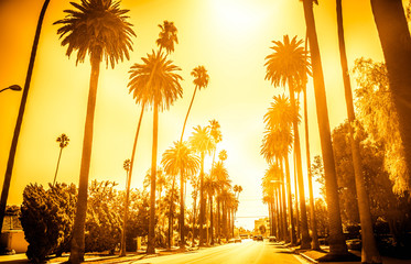 Straße in Beverly Hills, Kalifornien