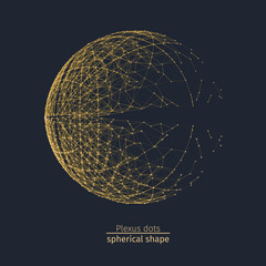 Plexus of darkness planet round light yellow