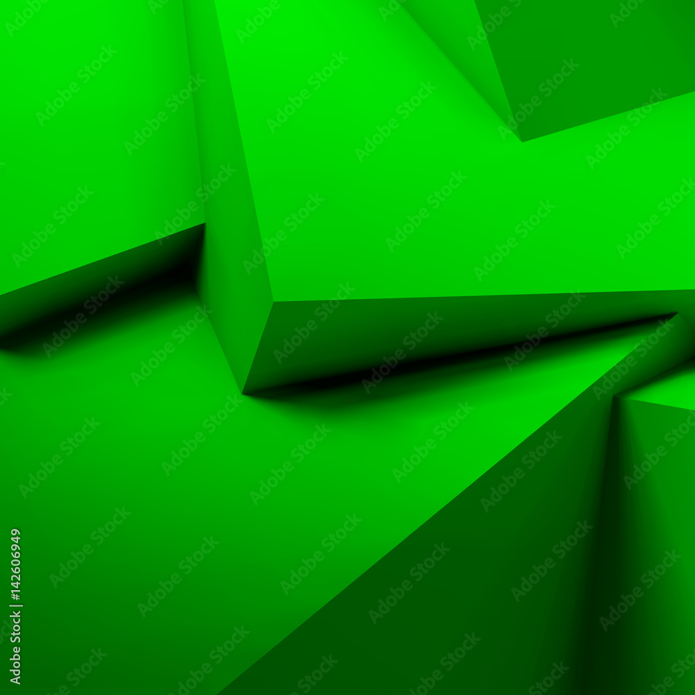 Poster abstract geometric background with overlapping cubes