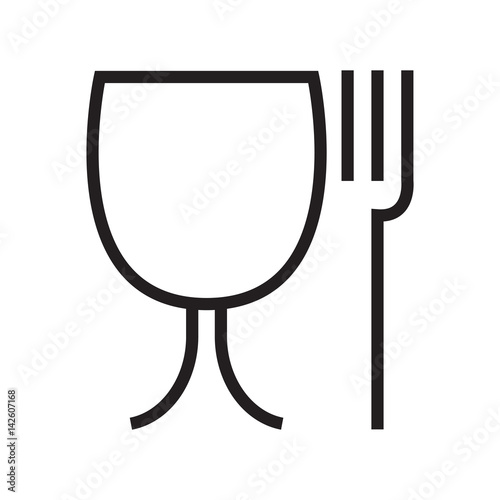 "food grade plastic symbol isolated vector" Stock image and royalty