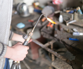 Gas welding tool