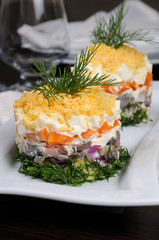 Appetizer for a celebratory menu