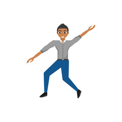 man party dance celebration vector illustration eps 10