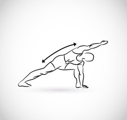 Obraz na płótnie Canvas Types of exercises - illustration vector 