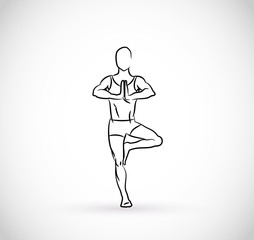 Types of exercises - illustration vector 