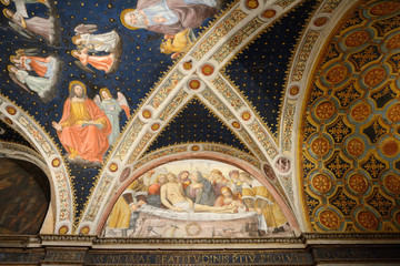 Fototapeta na wymiar Interno della cattedrale di San Maurizio, Milano, Italia