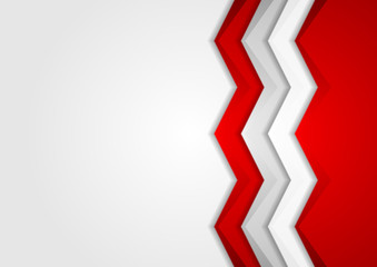 Contrast red and grey tech arrows background