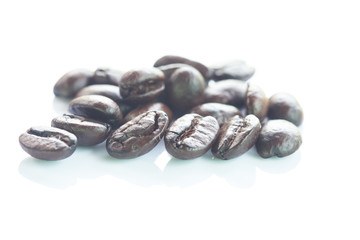 coffee bean on white background