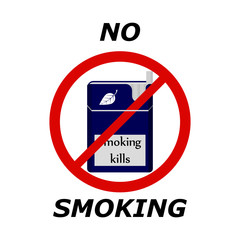 No smoking. Flat icon.