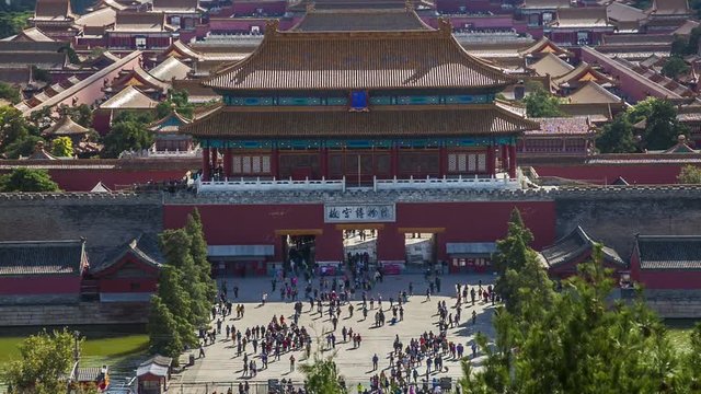 Forbidden City panorama, Beijing, China