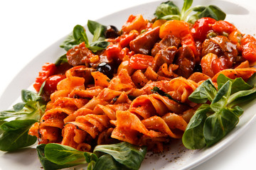 Pasta with tomato sauce