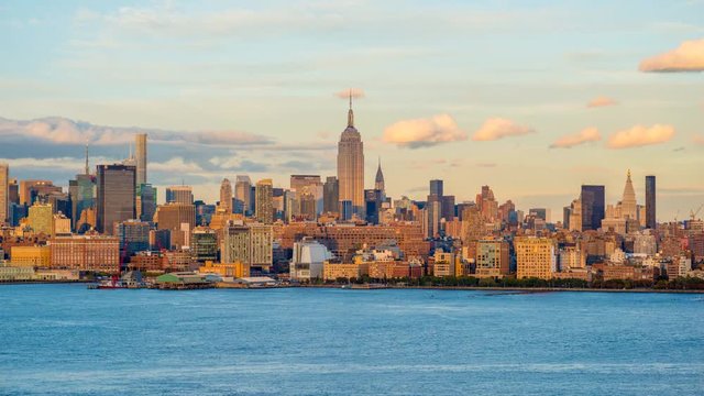 USA, New York, Manhattan, Midtown, Empire State Buiding TIMELAPSE Day to Night