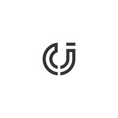 logo CJ monogram