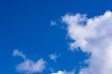 Obraz premium Glider, sky, clouds
