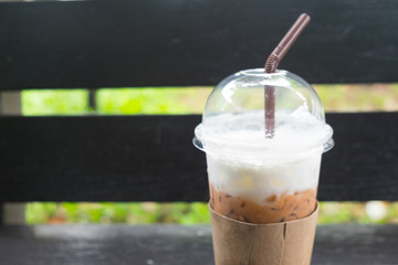 Cup of espresso coffee.