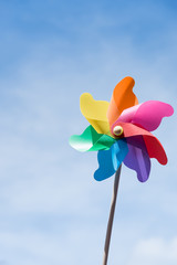 Colorful pinwheel  background.