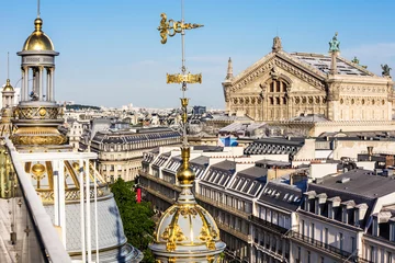 Fototapeten View of Paris from the roof of the building. Paris, France © Aliaksandr Kazlou