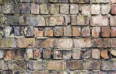 Old red brick texture