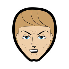 cartoon man comic imagen vector illustration eps 10