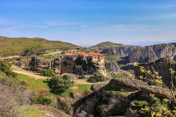 Fototapeta na wymiar Monastery of Varlaam from Meteora monasteries in the north part of Greece.