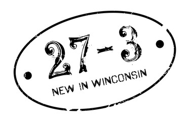 New In Winconsin rubber stamp. Grunge design with dust scratches. Effects can be easily removed for a clean, crisp look. Color is easily changed.