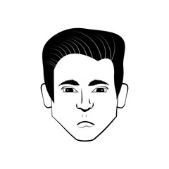 man character posture line vector illustration eps 10