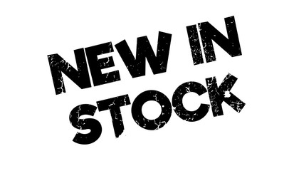 New In Stock rubber stamp. Grunge design with dust scratches. Effects can be easily removed for a clean, crisp look. Color is easily changed.
