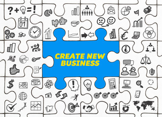 Create New Business! / Puzzle mit Symbole