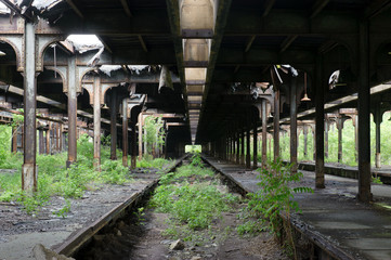 Fototapeta na wymiar Abandoned Train Station
