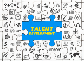 Talent Development / Puzzle mit Symbole