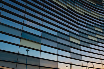 abstract business interior, view of sky. Background concept